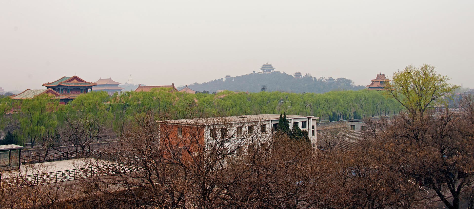 Jingshan Park in Beijing, north of the Forbidden City