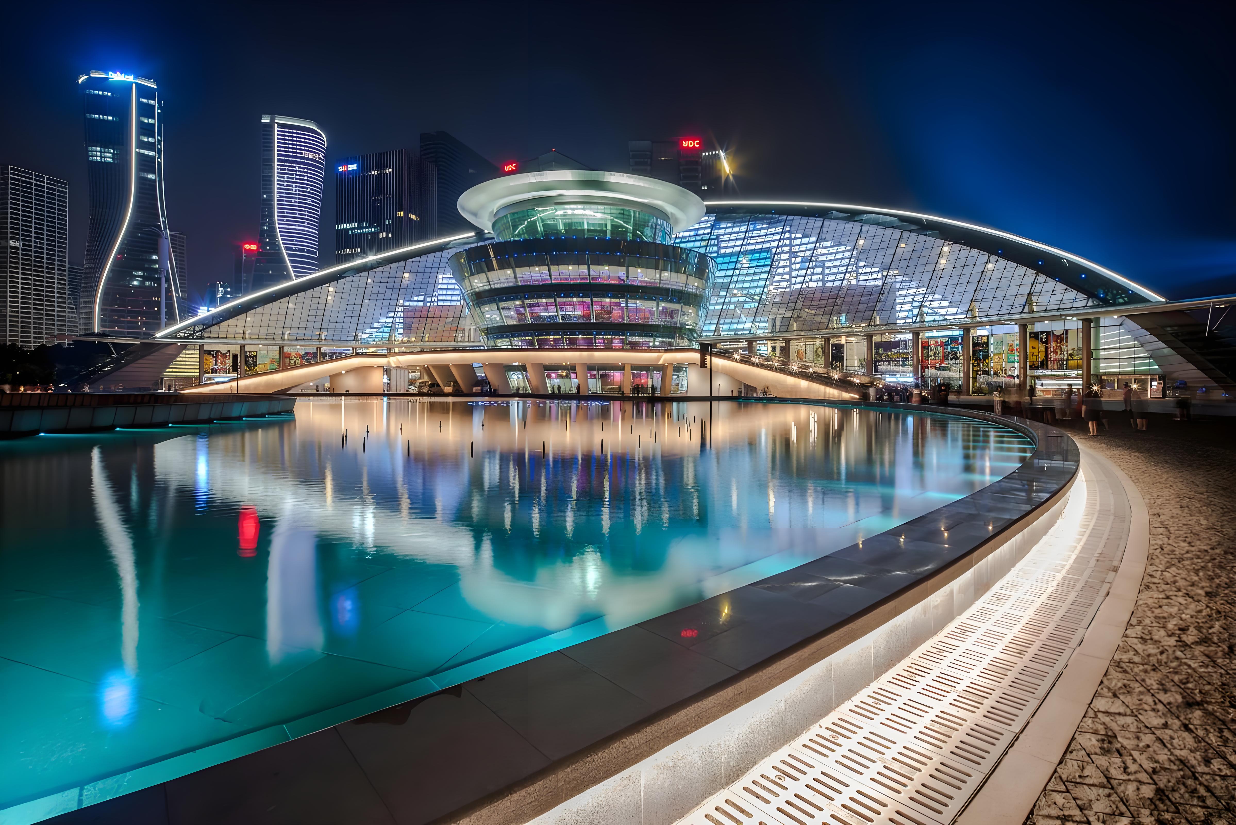 Hangzhou Grand Theatre modern waterfront architecture.