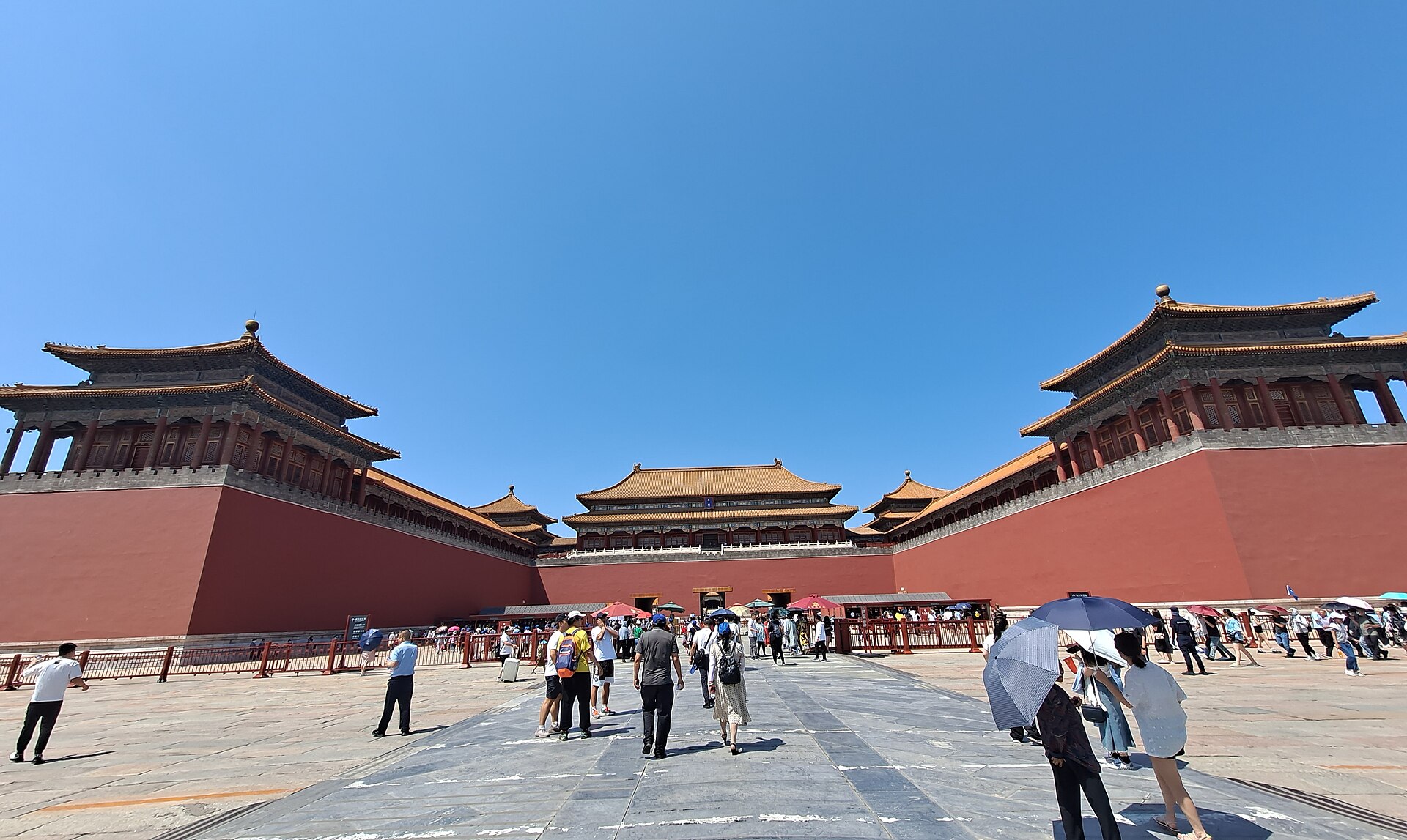 The Meridian Gate at the Forbidden City in Beijing.