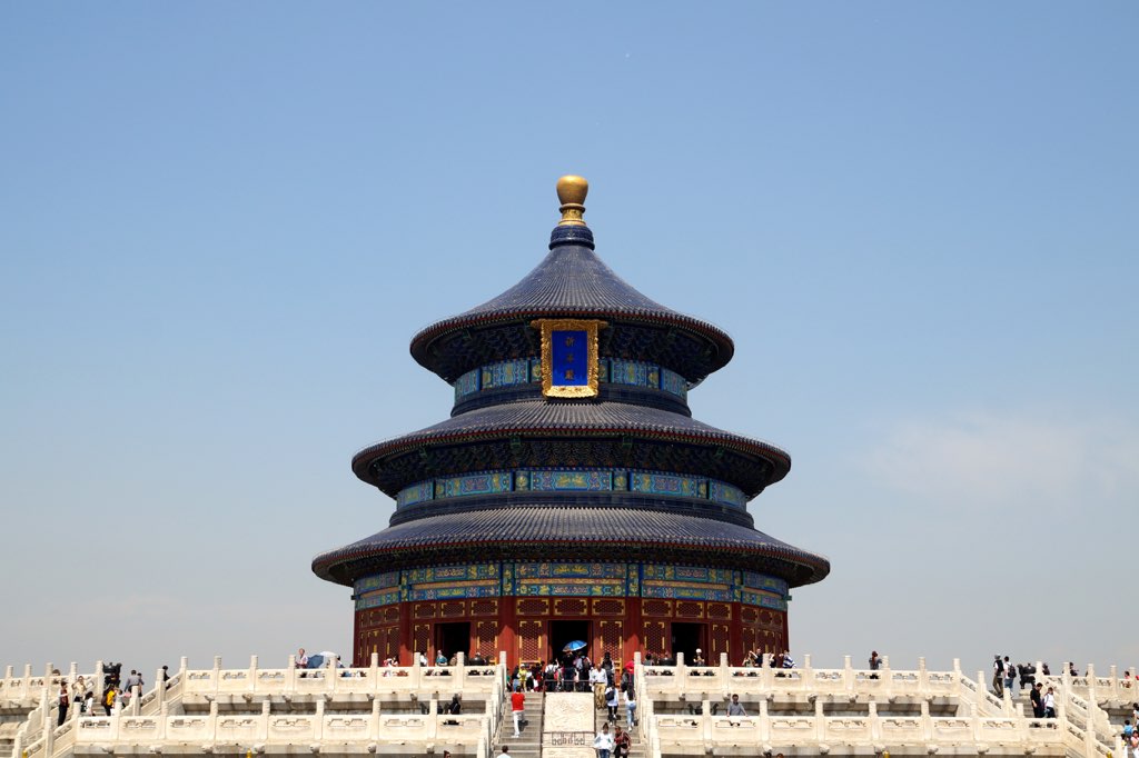 The Hall of Prayer for Good Harvests at the Temple of Heaven in Beijing.