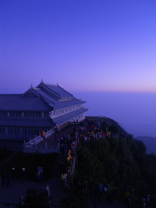 Mount Emei in Sichuan.