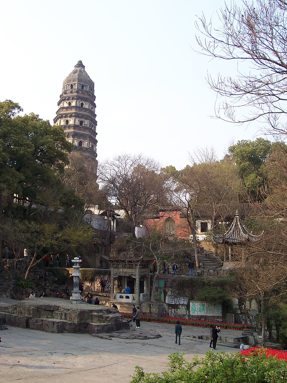 The Yunyan Pagoda at Tiger Hill in Suzhou.
