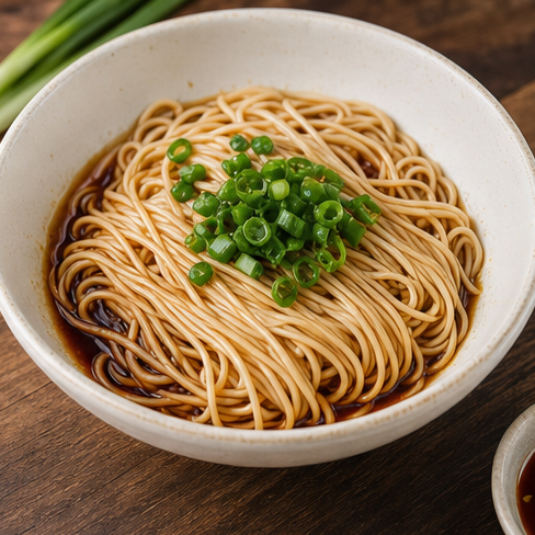 Shanghai-style scallion oil noodles.