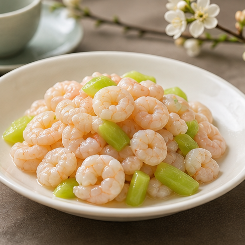 Jiangnan-style shrimp dish served lightly.